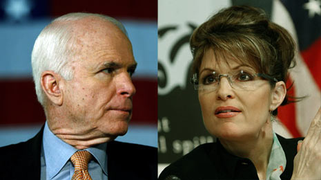 john mccain tongue. John McCain and Sarah Palin