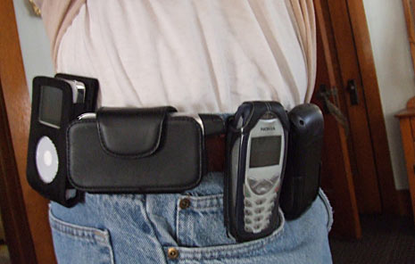 cell phone on belt cell phone on belt