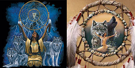 dreamcatcher wolf art