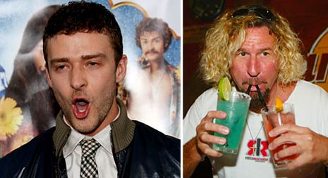 justin timberlake sammy hagar tequila