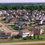 Cookie-cutter tract houses in the middle of nowhere!