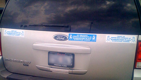 honor student bumper sticker