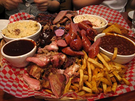 This big messy BBQ meal is gonna kick your sissy ass