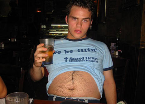 hipster beer belly fat gut