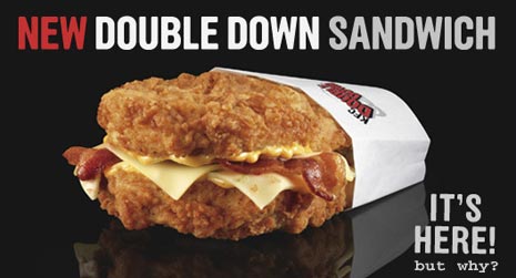 kfc double down sandwich kentucky fried chicken double down sandwich