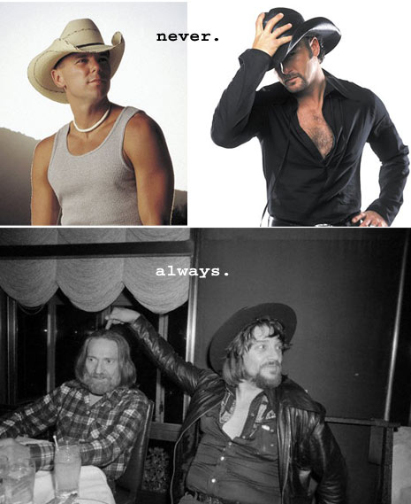waylon willie - fat, sweaty and drunk Willie Nelson and Wayon