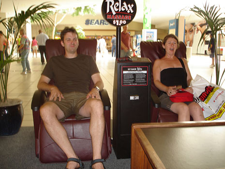 Massage chair at the mall