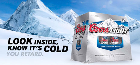 coors light cold activated window