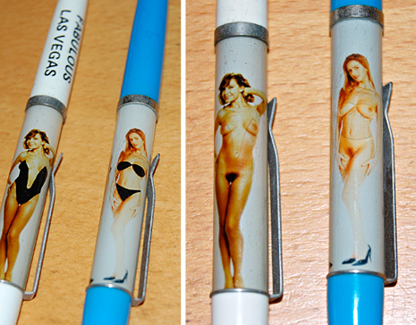 naked lady disappearing clothes nudie pens