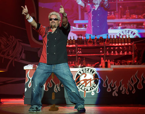 guy fieri live fod frenzy douchebag