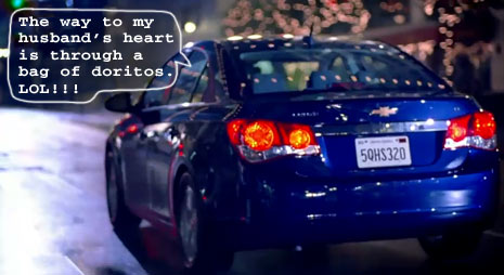 chevy cruze facebook chevy cruze reading facebook commercial