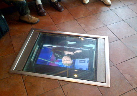 tv in the floor Red Robin floor tv
