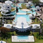 Celine Dion and her back yard water park!